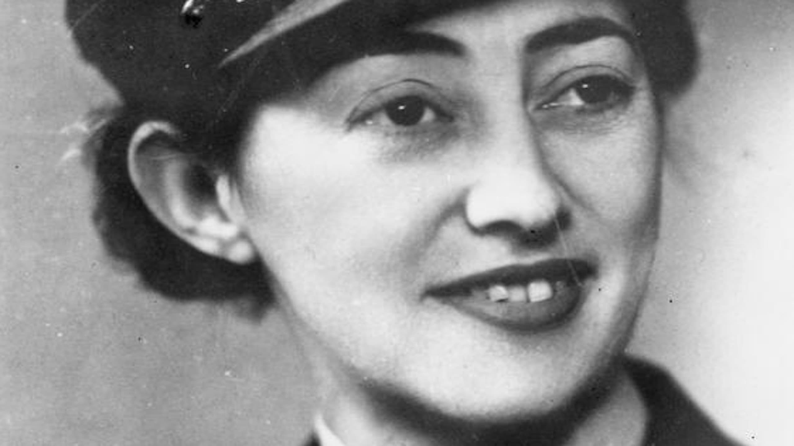 Head and shoulders portrait of Mrs Yvonne Cormeau who served as as SOE Wireless Operator in France.