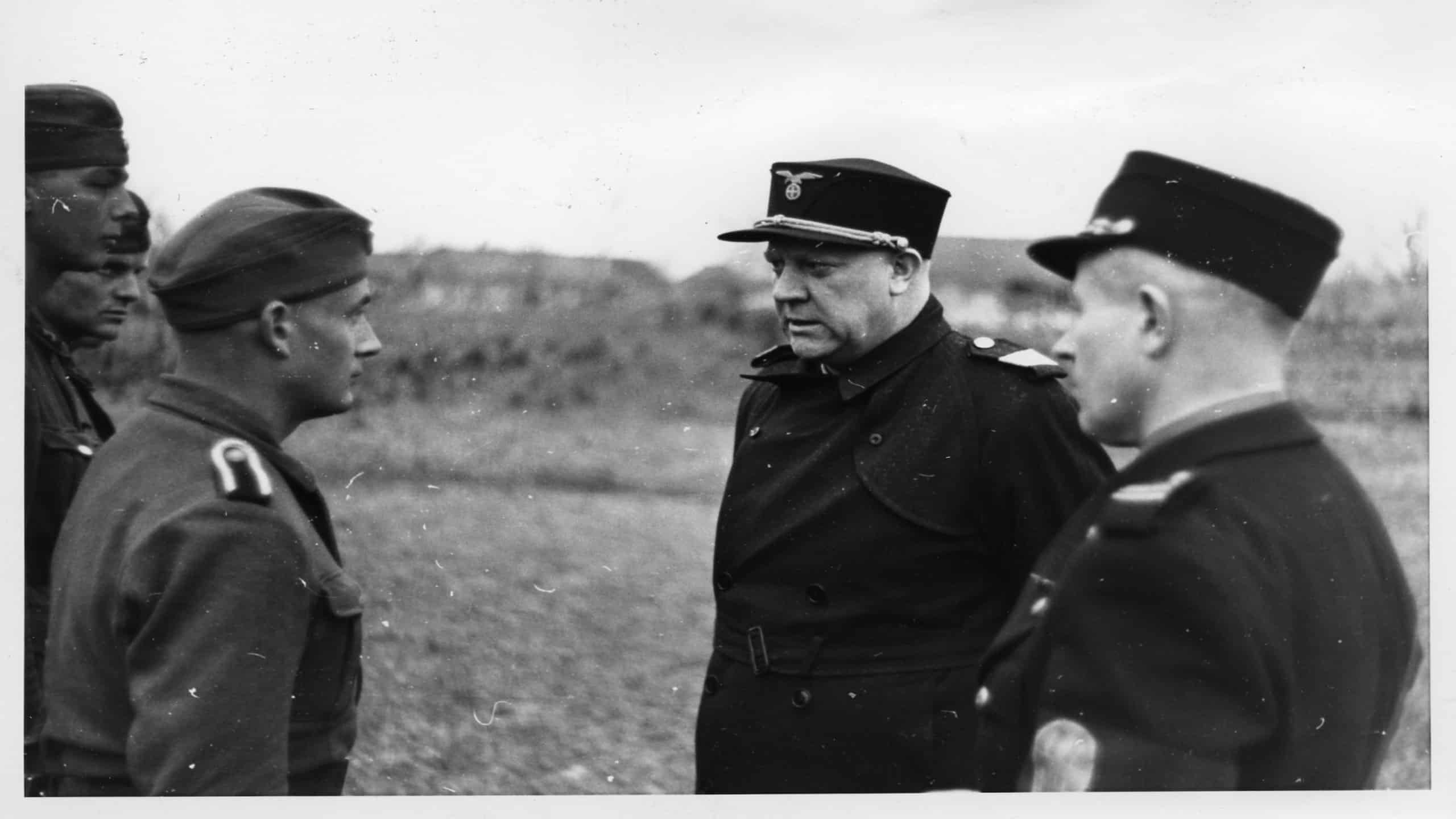 Vidkun Quisling hos norske frivillige på østfronten
