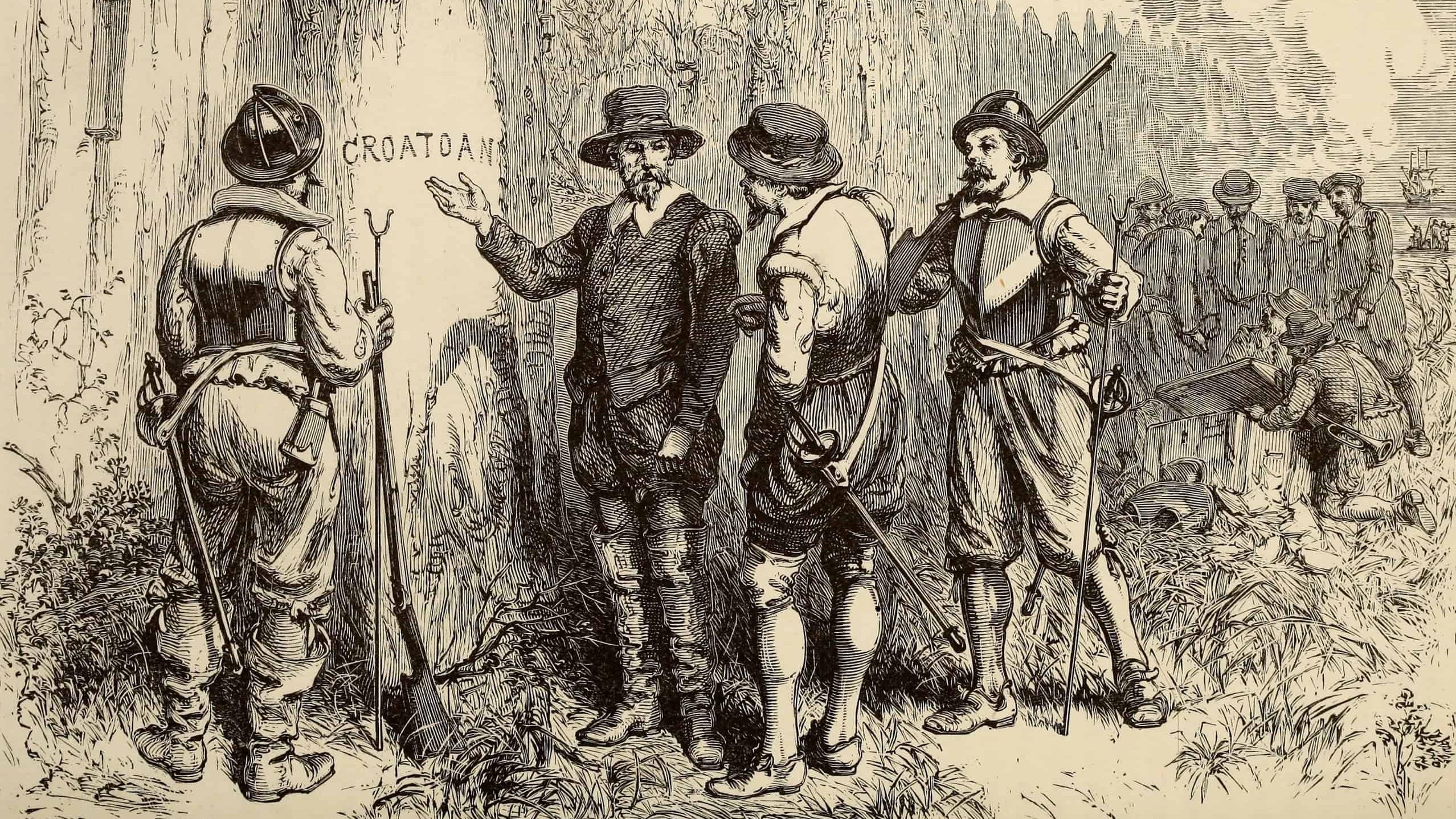 William Ludwell Sheppard & William James Linton - CROATOAN, The Lost Colony (John White)