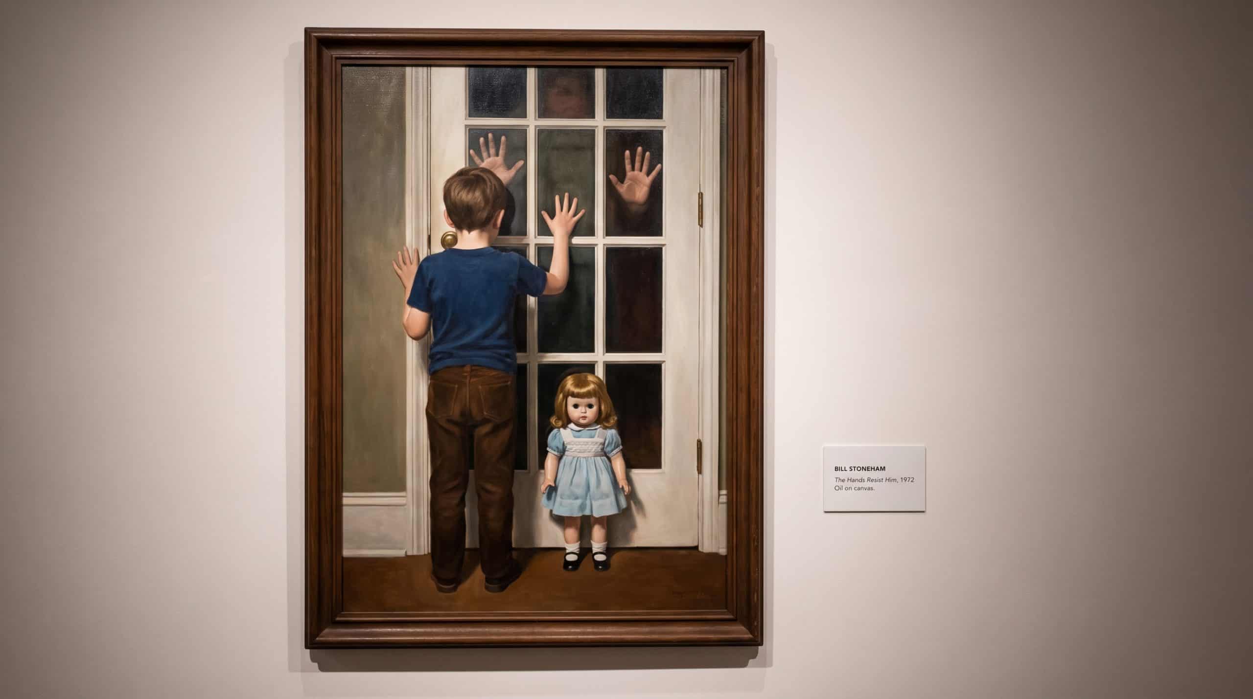 Bill Stoneham’s 1972 painting The Hands Resist Him