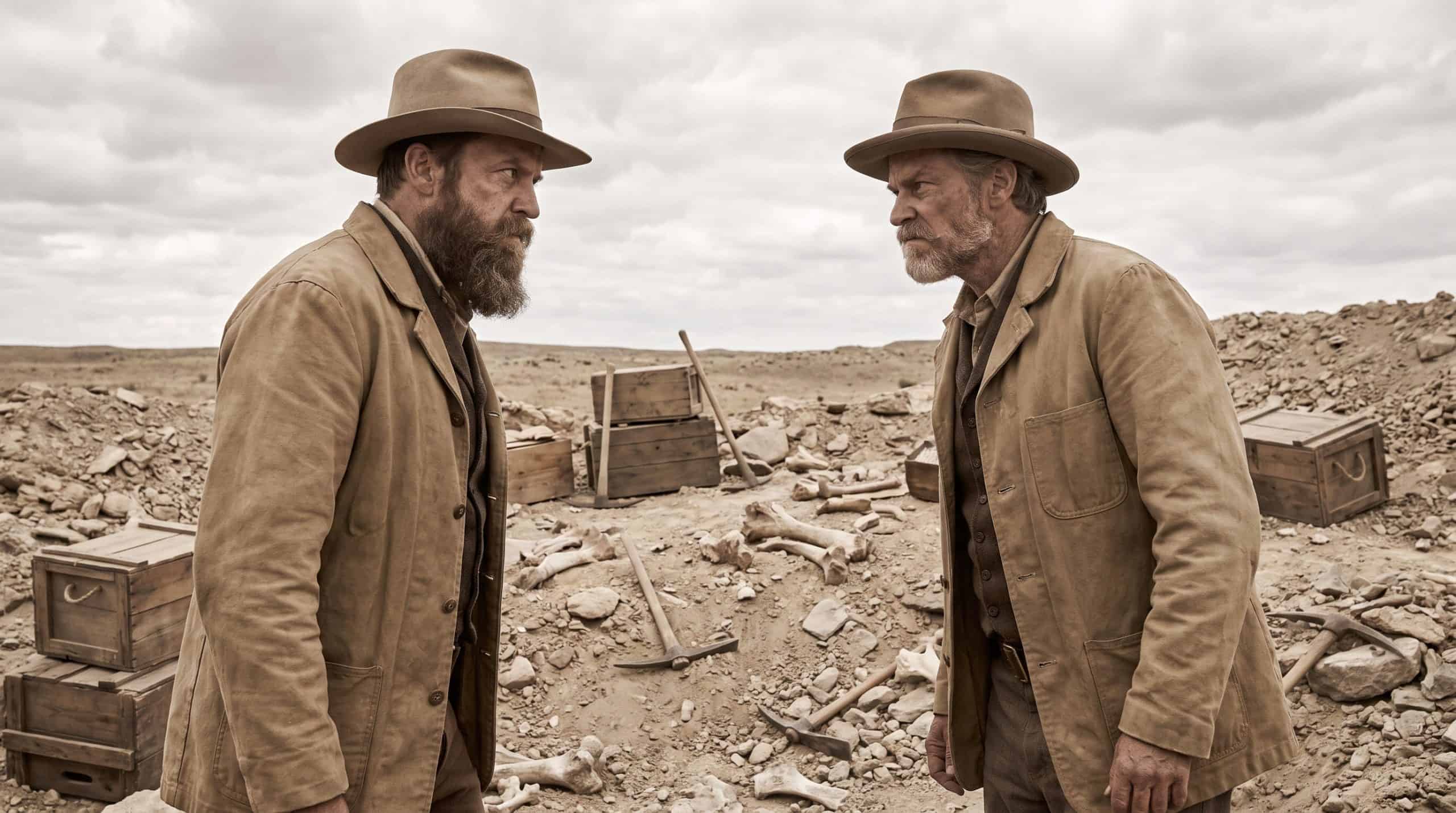 two paleontologists, Othniel Charles Marsh and Edward Drinker Cope, who absolutely hated each other