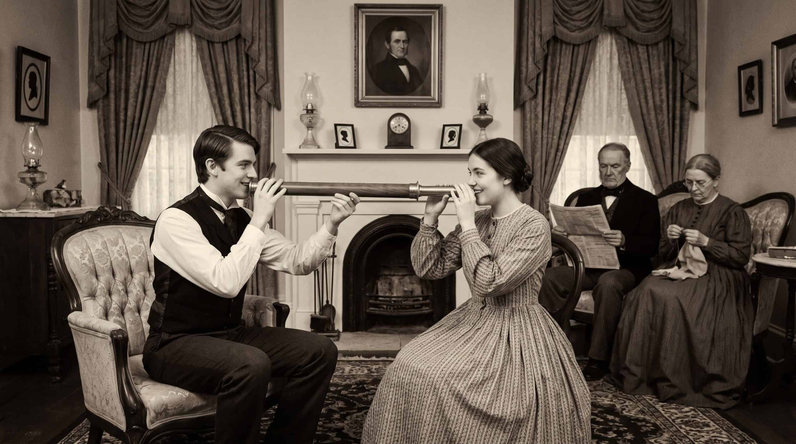 The parlor courting stick