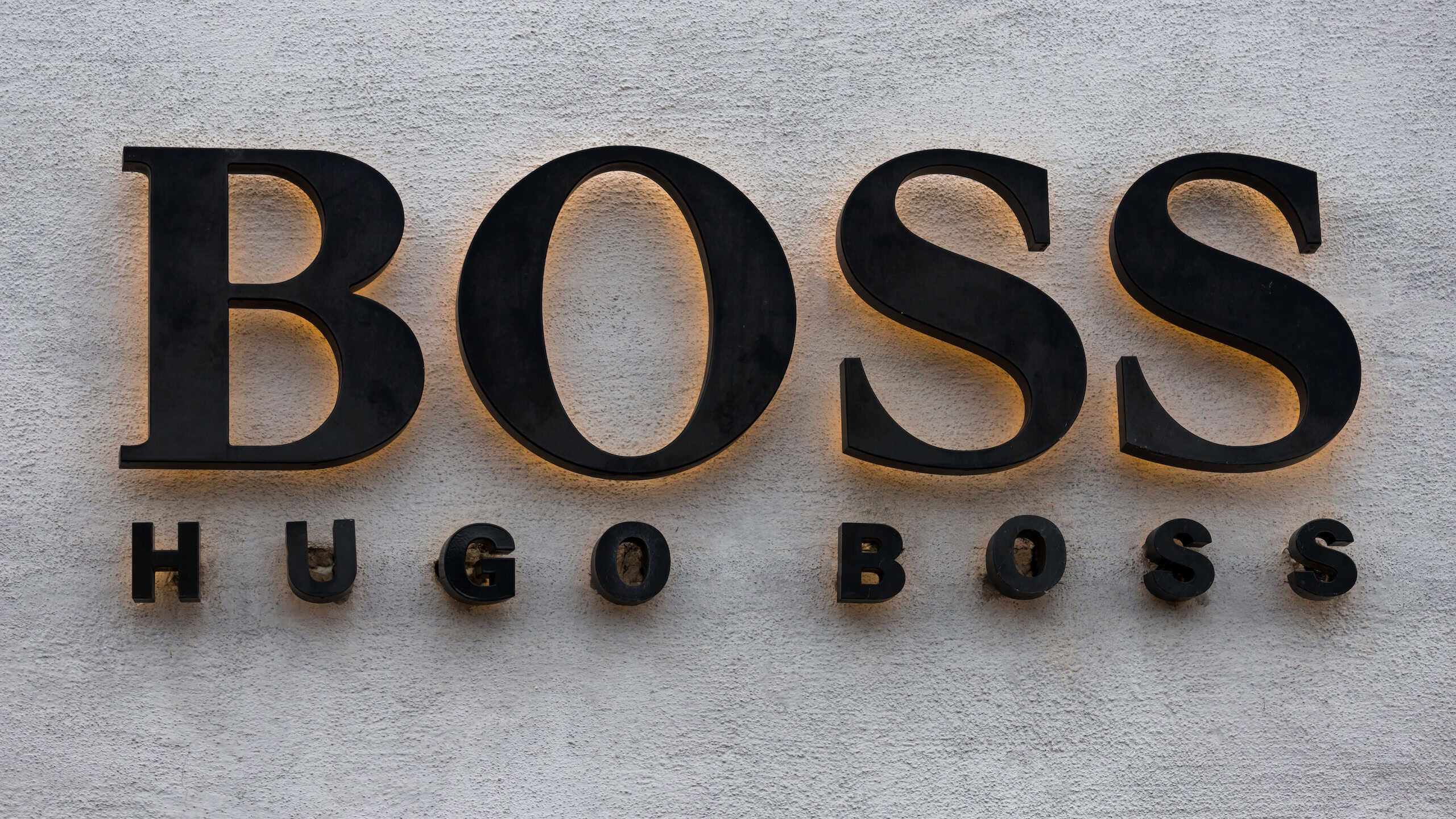 Hugo Boss sign