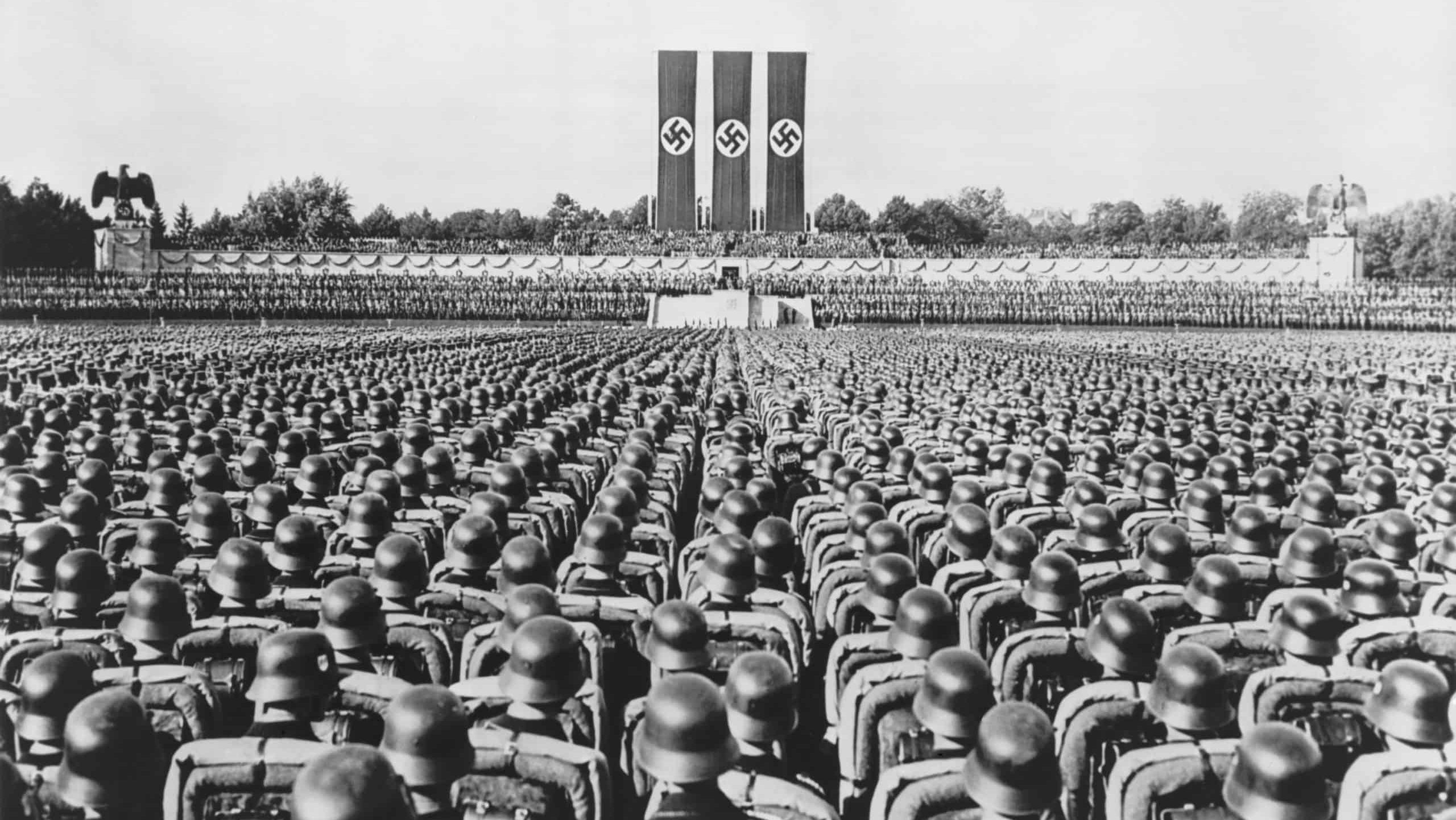 Nazi German Soldiers at the 1936 Nuremberg Rally, September 1936.