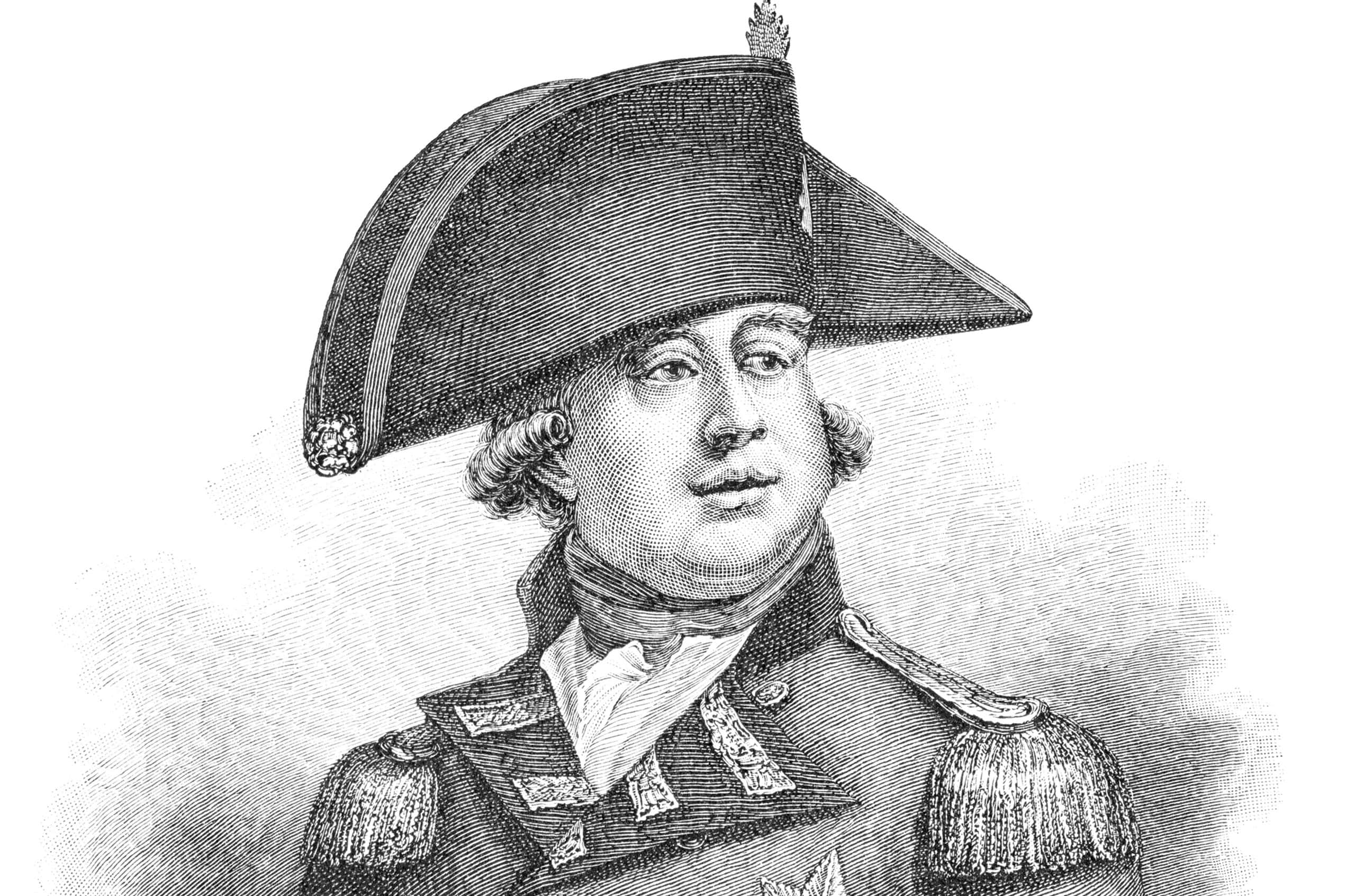 George III (1738-1820) was King of Great Britain and King of Ireland. Illustration from Harper's Monthly Magazine april 1883. The image is currently in public domain due to its age.