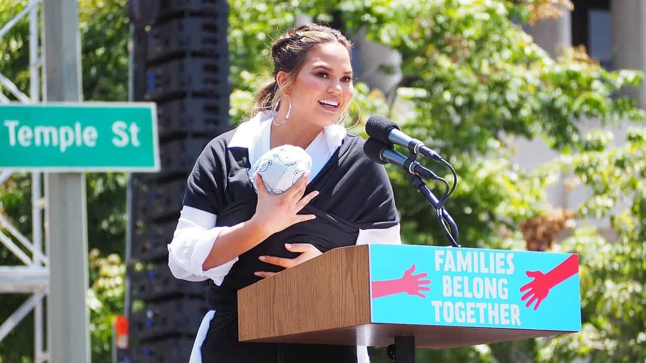 Chrissy Teigen @ L.A.'s Families Belong Together March 02