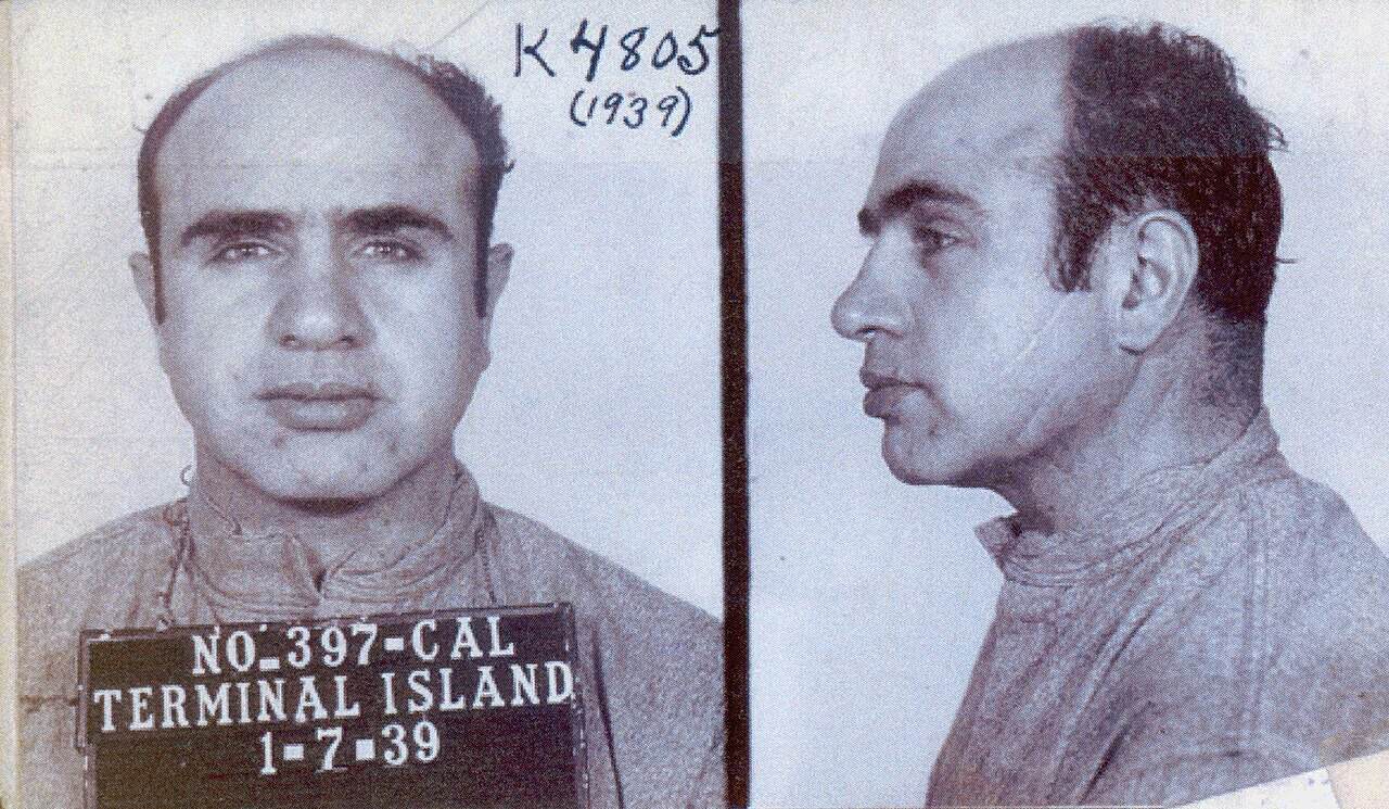 Al Capone at Terminal Island in California