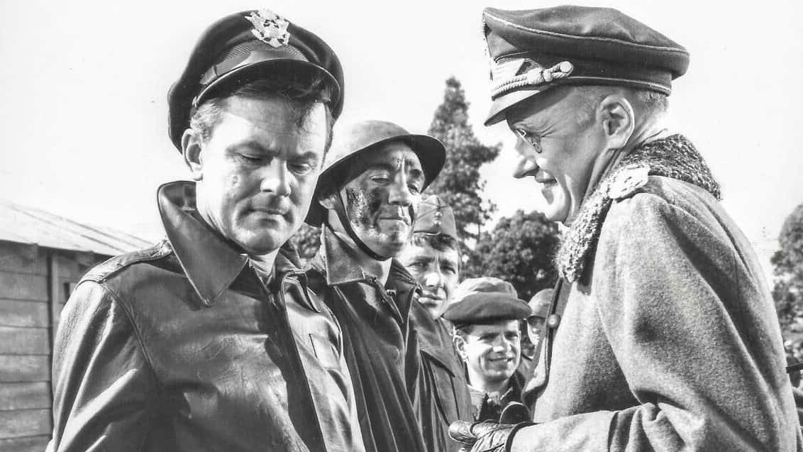 Bob Crane and Werner Klemperer in 'Hogan's Heroes', 1966. Promo Photo