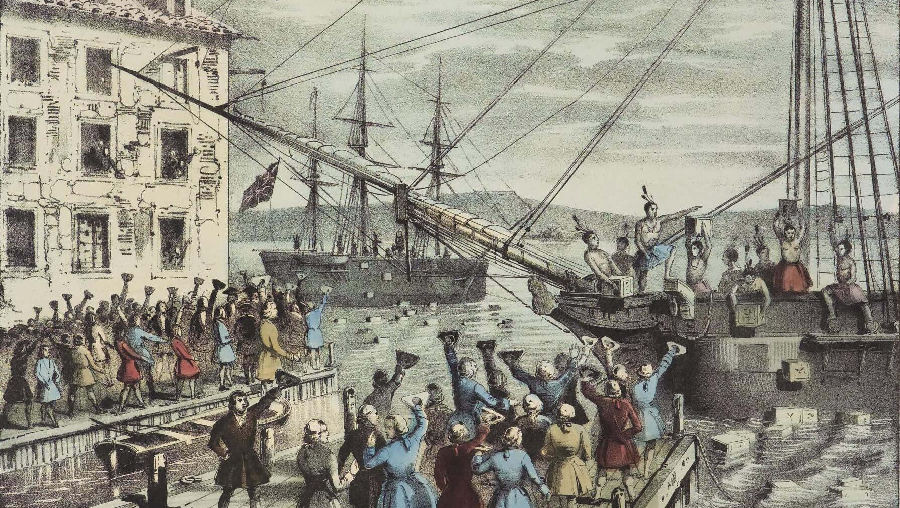 The Boston tea party