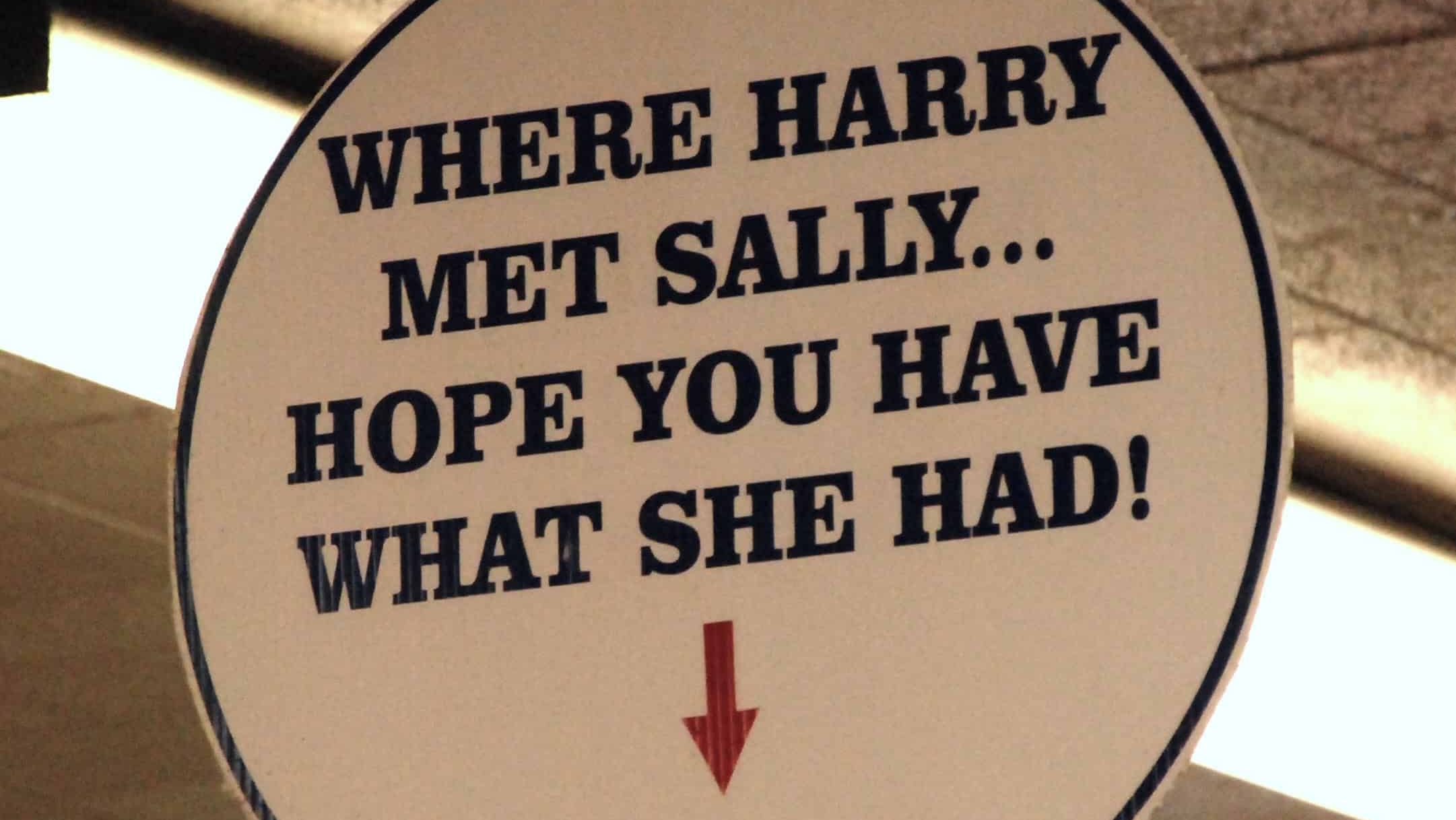 Where Harry meets Sally.... sign
