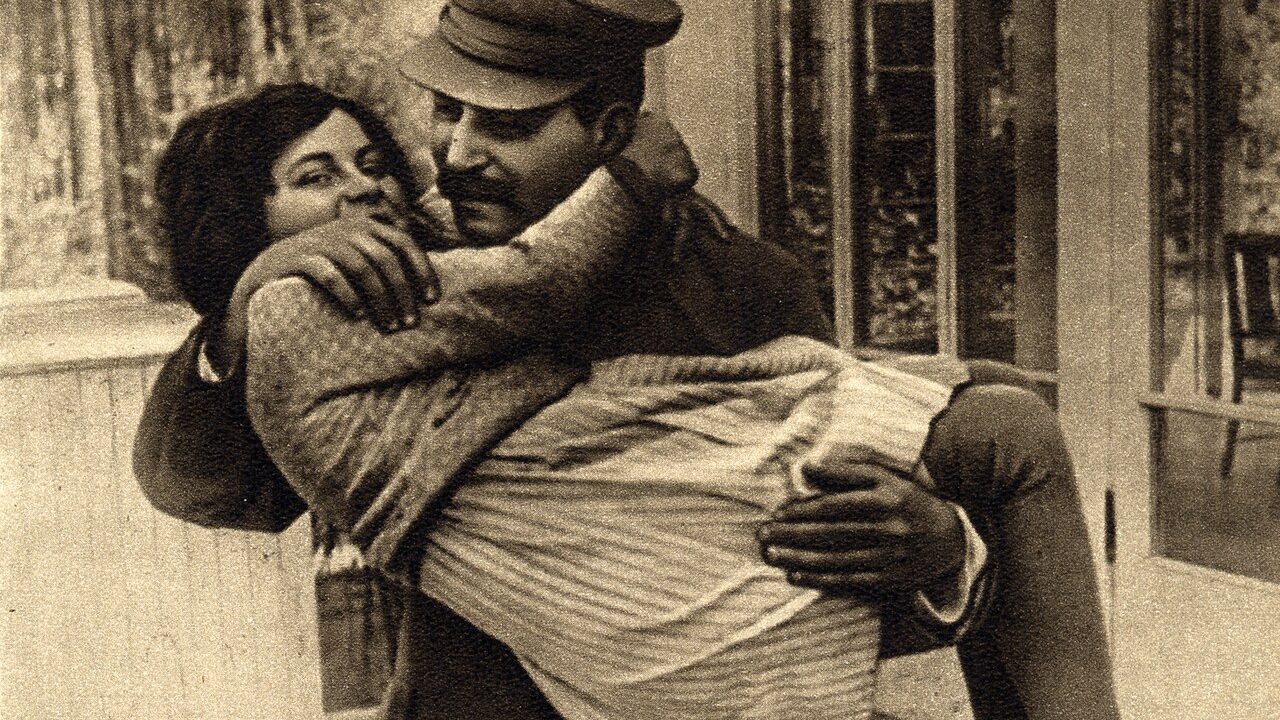 Joseph Stalin with daughter Svetlana, 1935