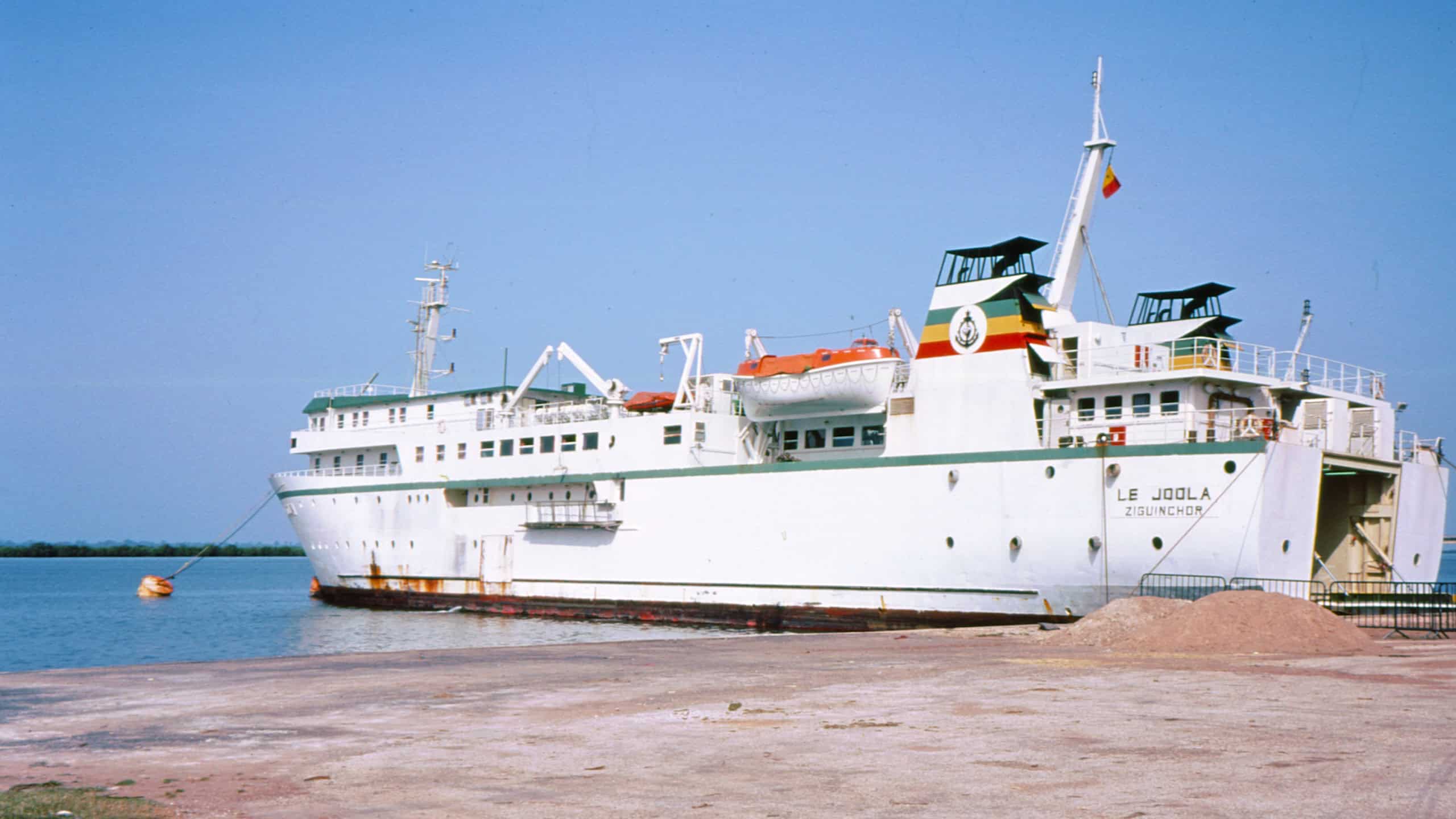 MV Le Joola at Ziguinchor in 1991.