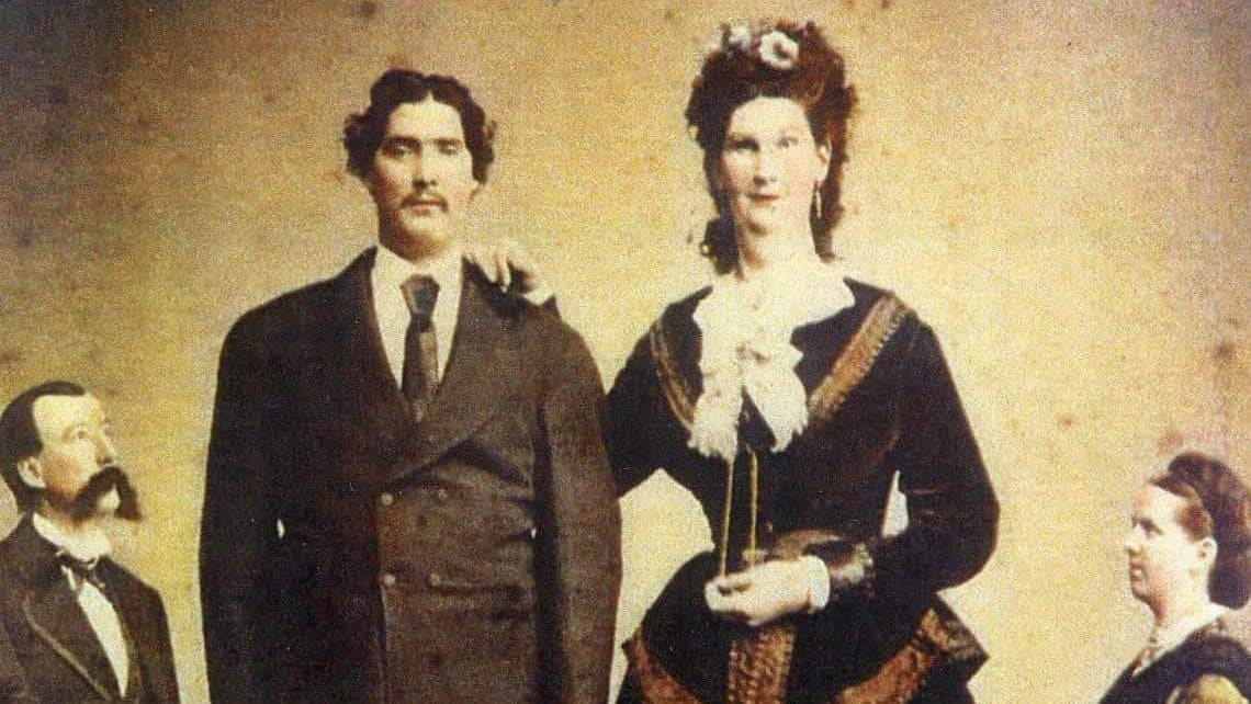 Martin Van Buren Bates and Anna Haining Bates
