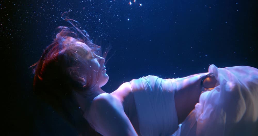 Woman drowning