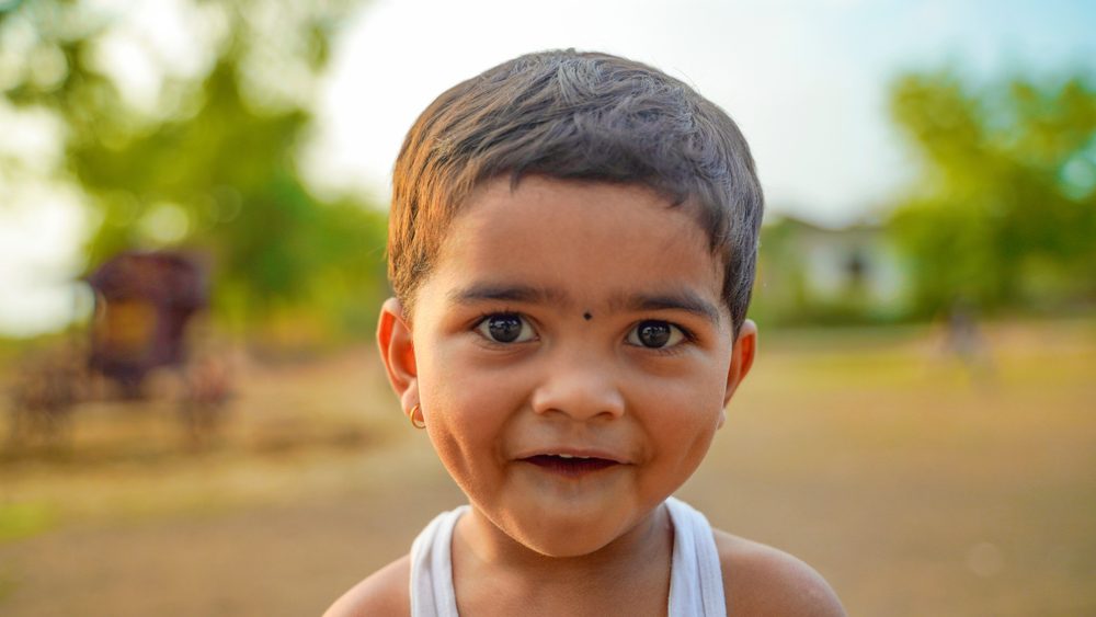 portrait of indian small child