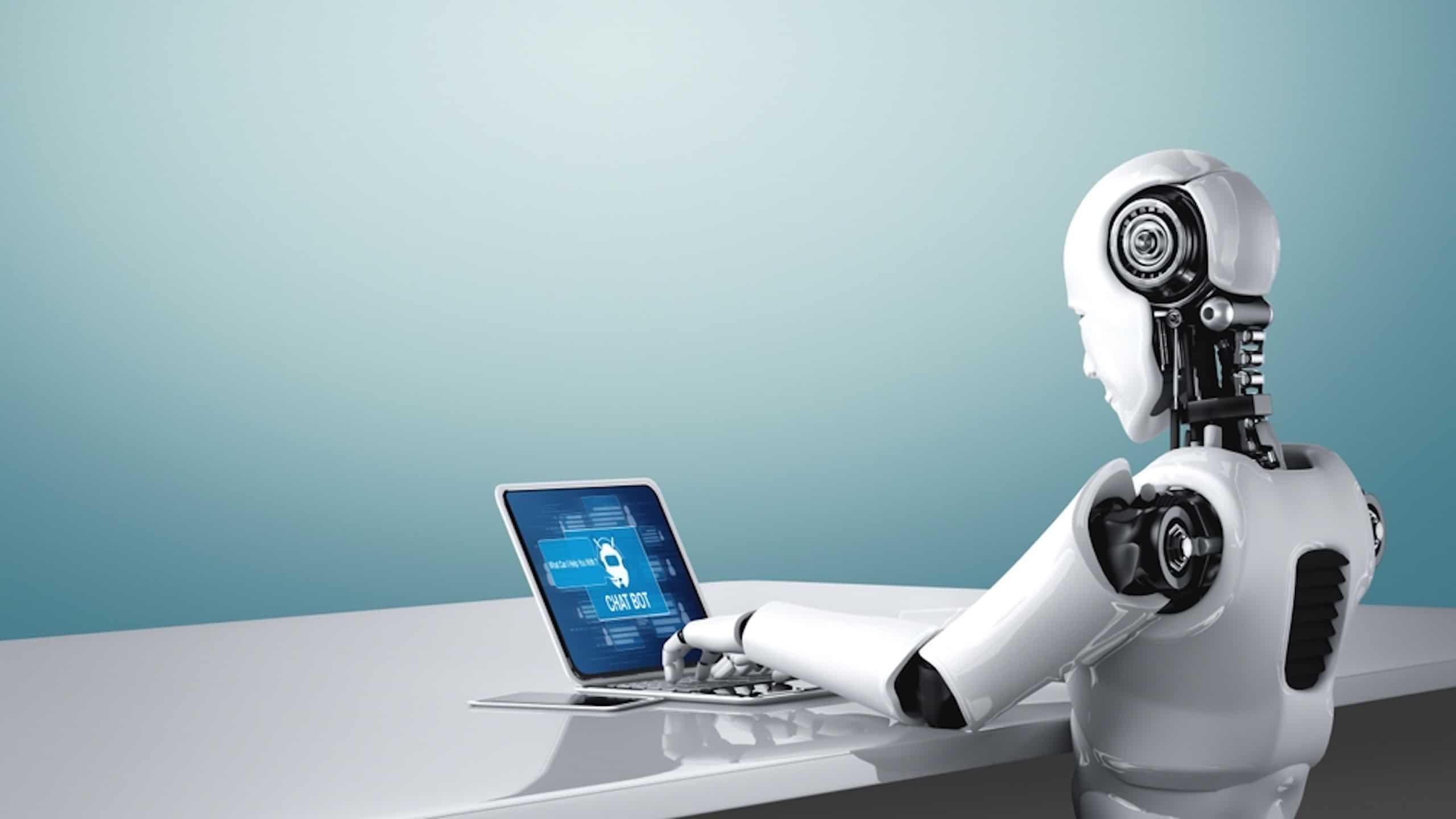 Chatbot software application for modish online business that automatically reply to customer questions. 3D illustration.