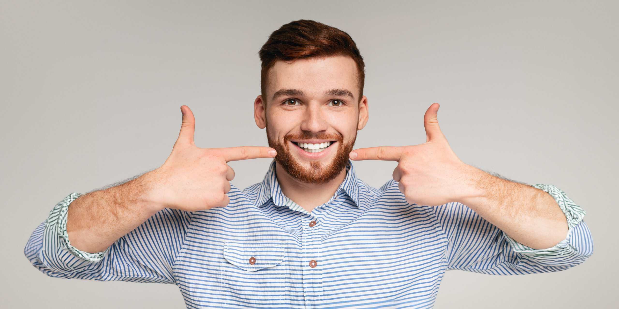 Dental,Hygiene.,Young,Millennial,Man,Showing,His,Beautiful,Smile,And