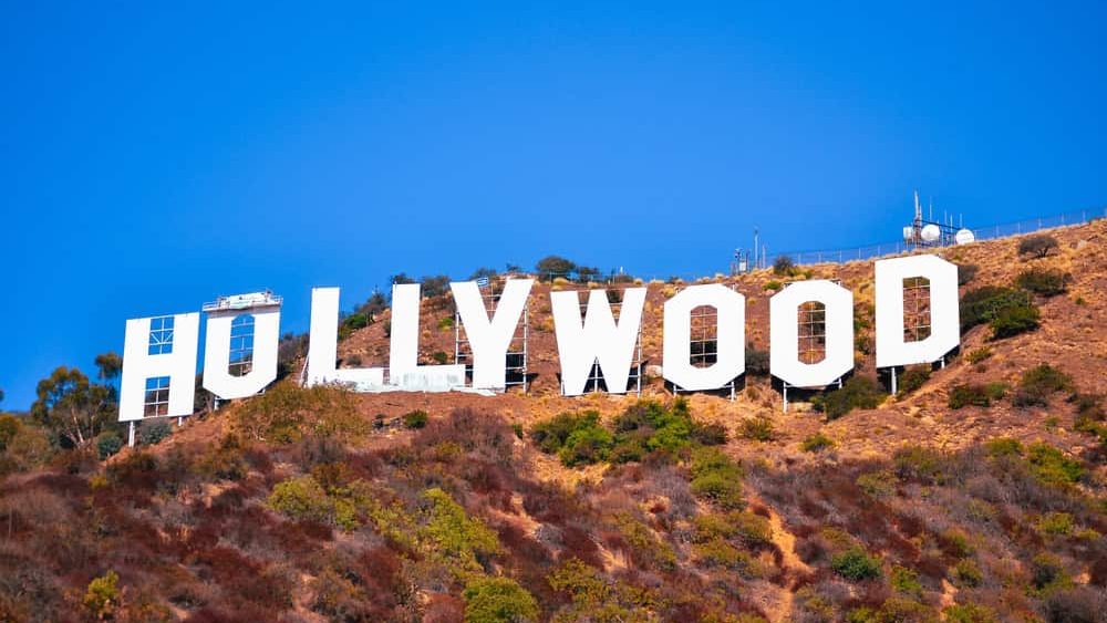 Los Angeles, California - USA - 23 September 2012 - Los Angeles, 23 September 2012 - Hollywood Sign: Constructed in 1923, 45-foot-tall letters, spanning 350 feet across Mount Lee.
