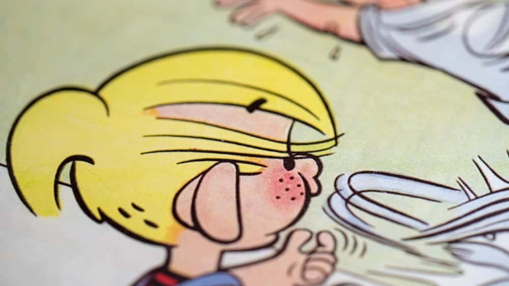 Dennis the Menace from a comic book. Toronto, Canada - January 29, 2025.