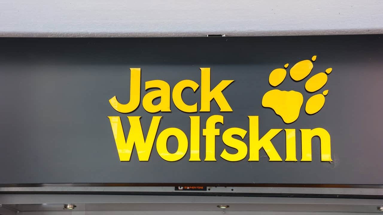 FRANKFURT, GERMANY MARCH, 2017: Jack Wolfskin store logo. Jack Wolfskin is a major German producer of outdoor wear and equipment headquartered in Idstein. It was founded in 1981.