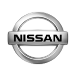 Nissan emblem logo at Auburn Service Center, automotive brand symbol.