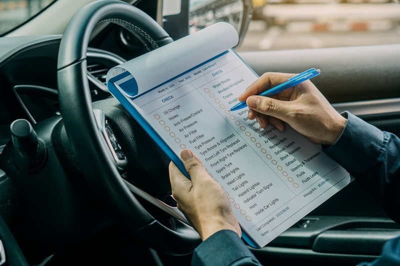 Auto Tech Solutions vehicle inspection process.
