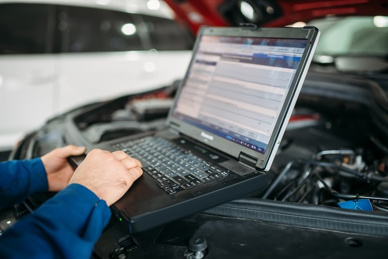 Auto Tech Solutions vehicle diagnostic testing and electronic system analysis.