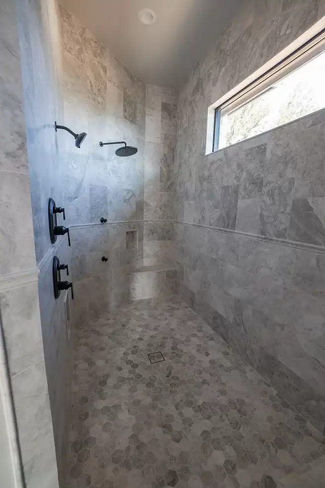 Bathroom remodel by Baker Flooring & Design