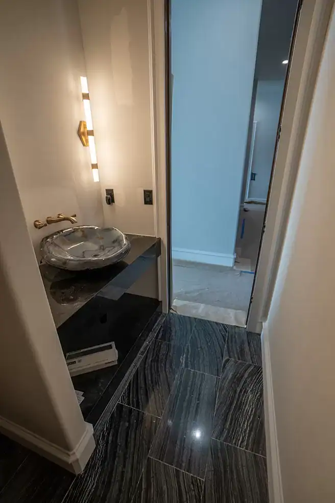 Bathroom remodel by Baker Flooring & Design