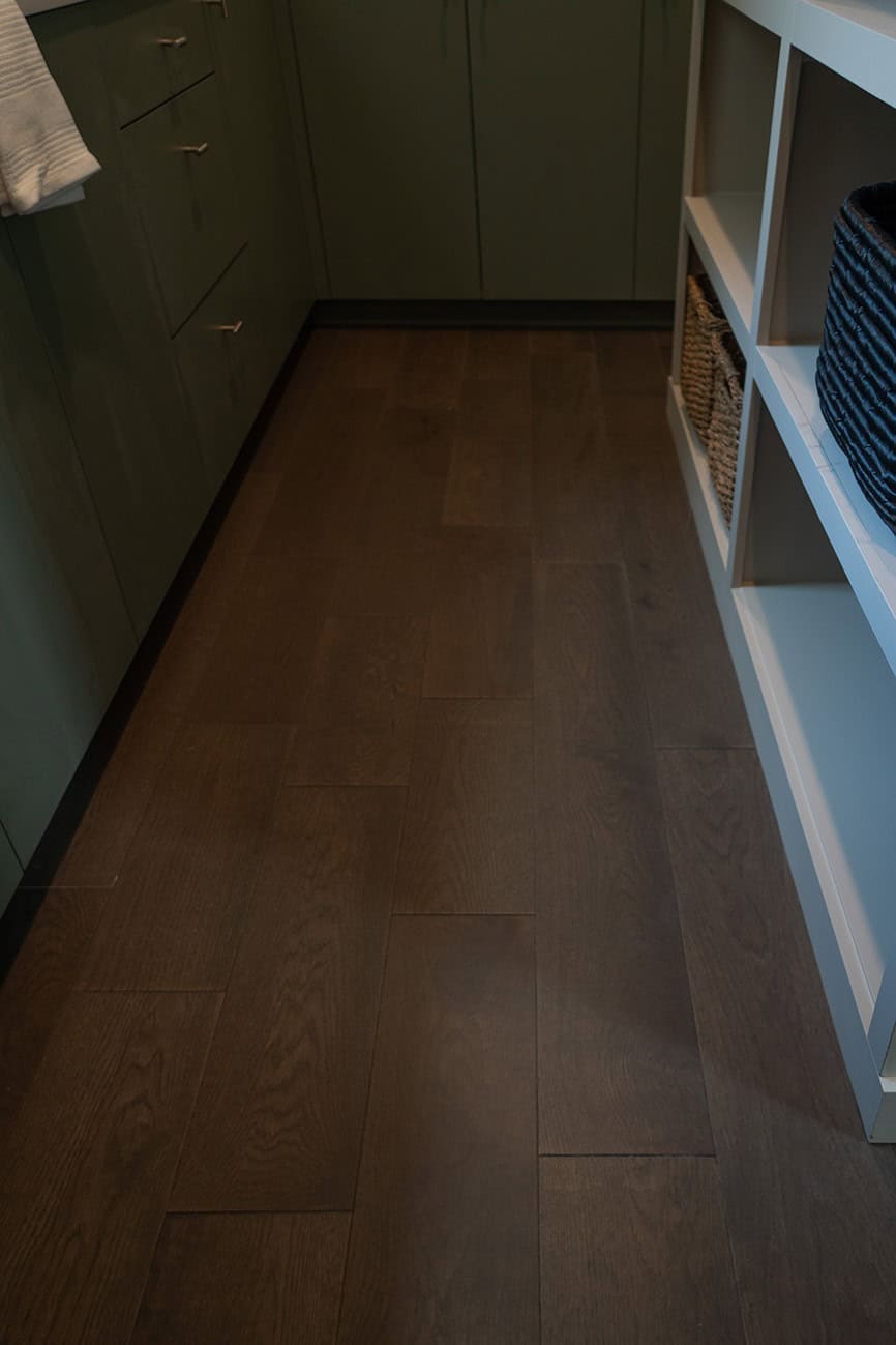 hardwood floor | Baker Flooring & Design Logo