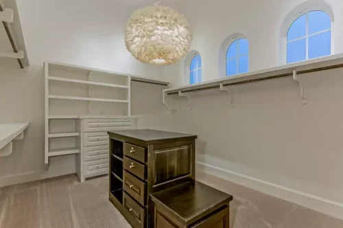 Carpet installation in closets