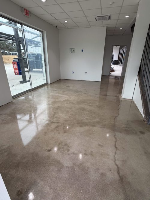 Sealed and polished concrete flooring