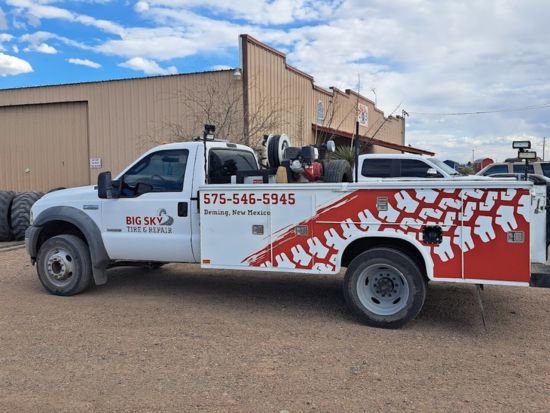 Commercial truck tires for heavy-duty fleet maintenance and repair.