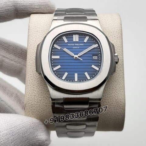 replica nautilus patek philippe Nautilus Steel Blue Dial