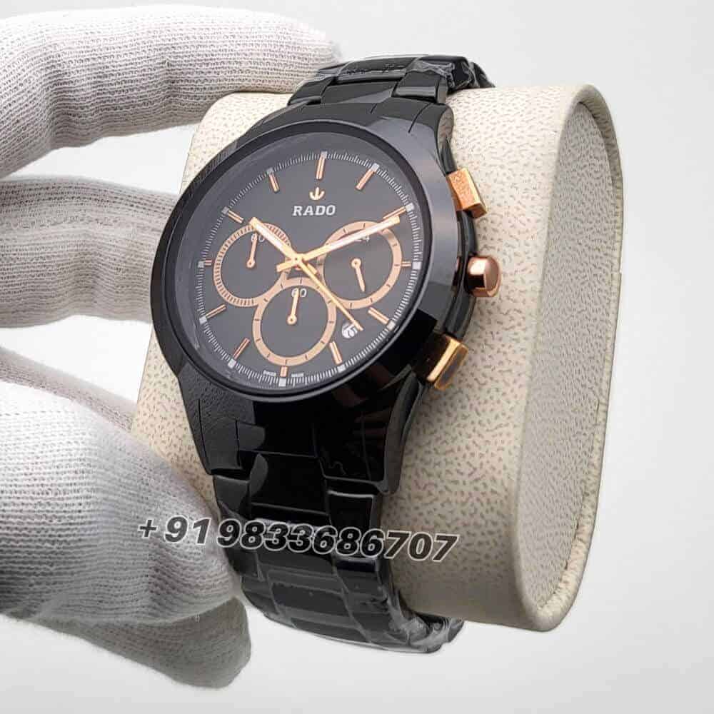 Rado Hyperchrome Chronograph Rose Gold High Quality Watch