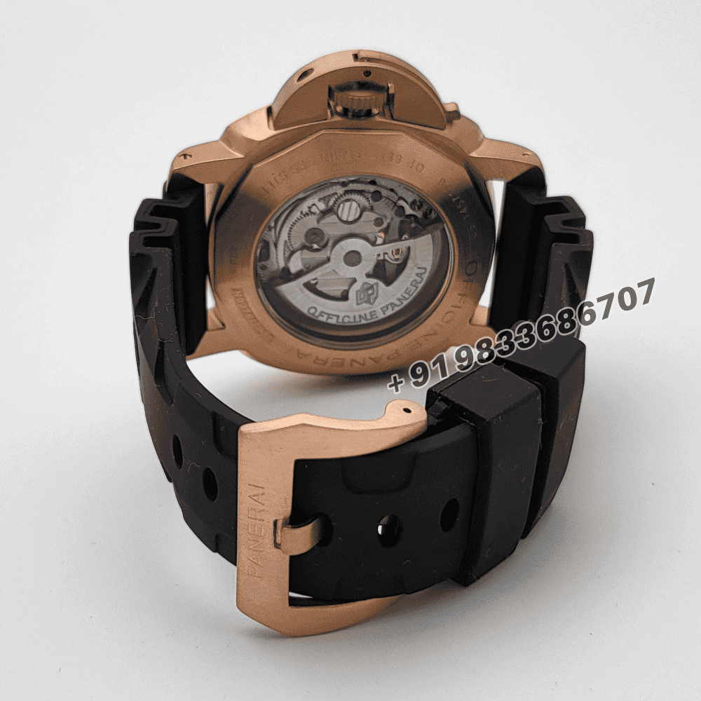 Luminor Panerai Submersible Rose Gold Black Dial Super High Quality Swiss Automatic Watch