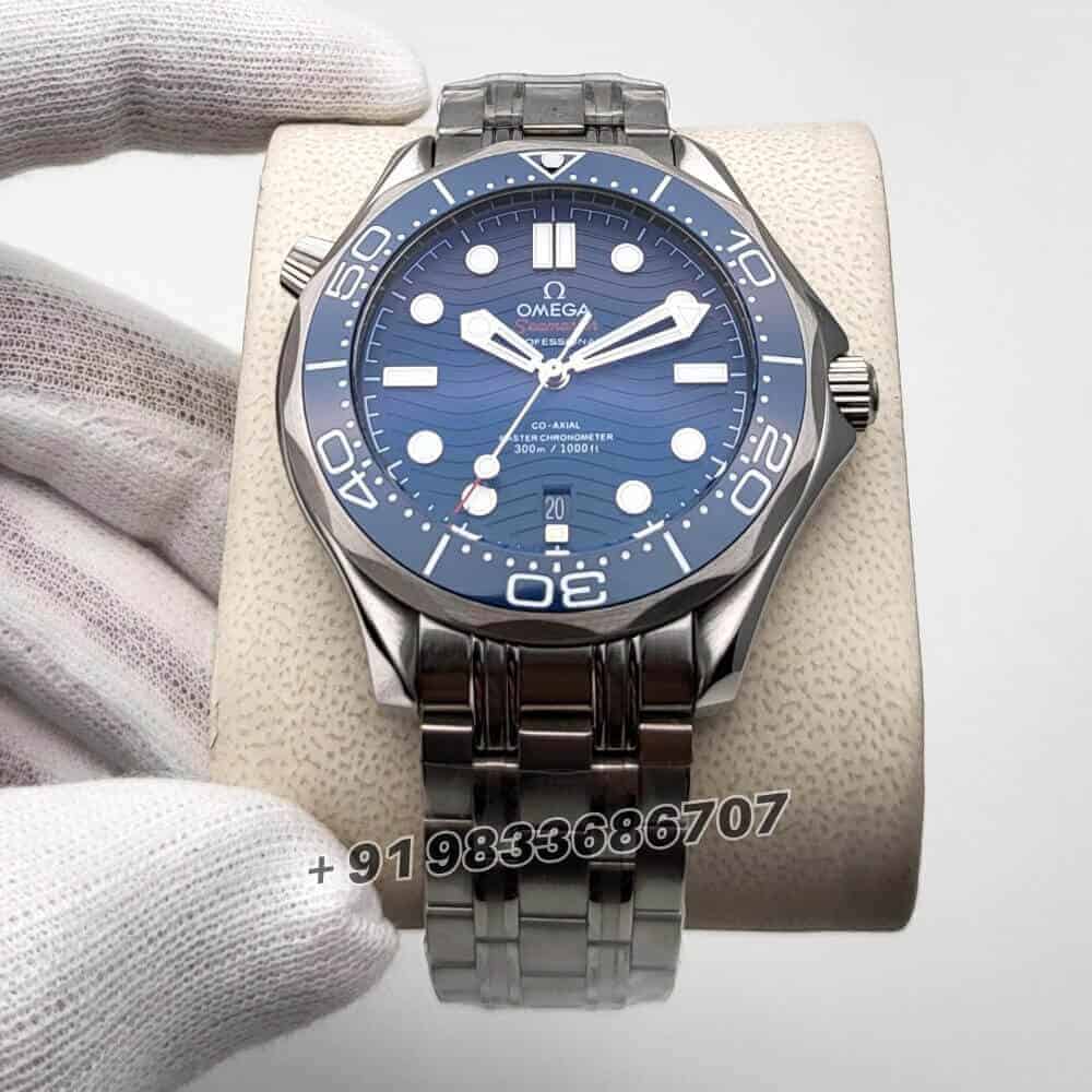 omega watch first copy Seamaster Diver Professional Blue Dial