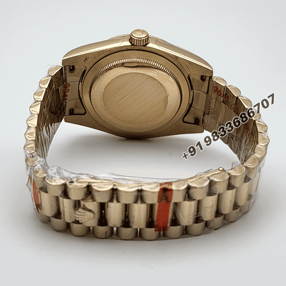 Rolex-Day-Date-Full-Gold-Black-Dial-Super-High-Quality-Swiss-Automatic-Watch