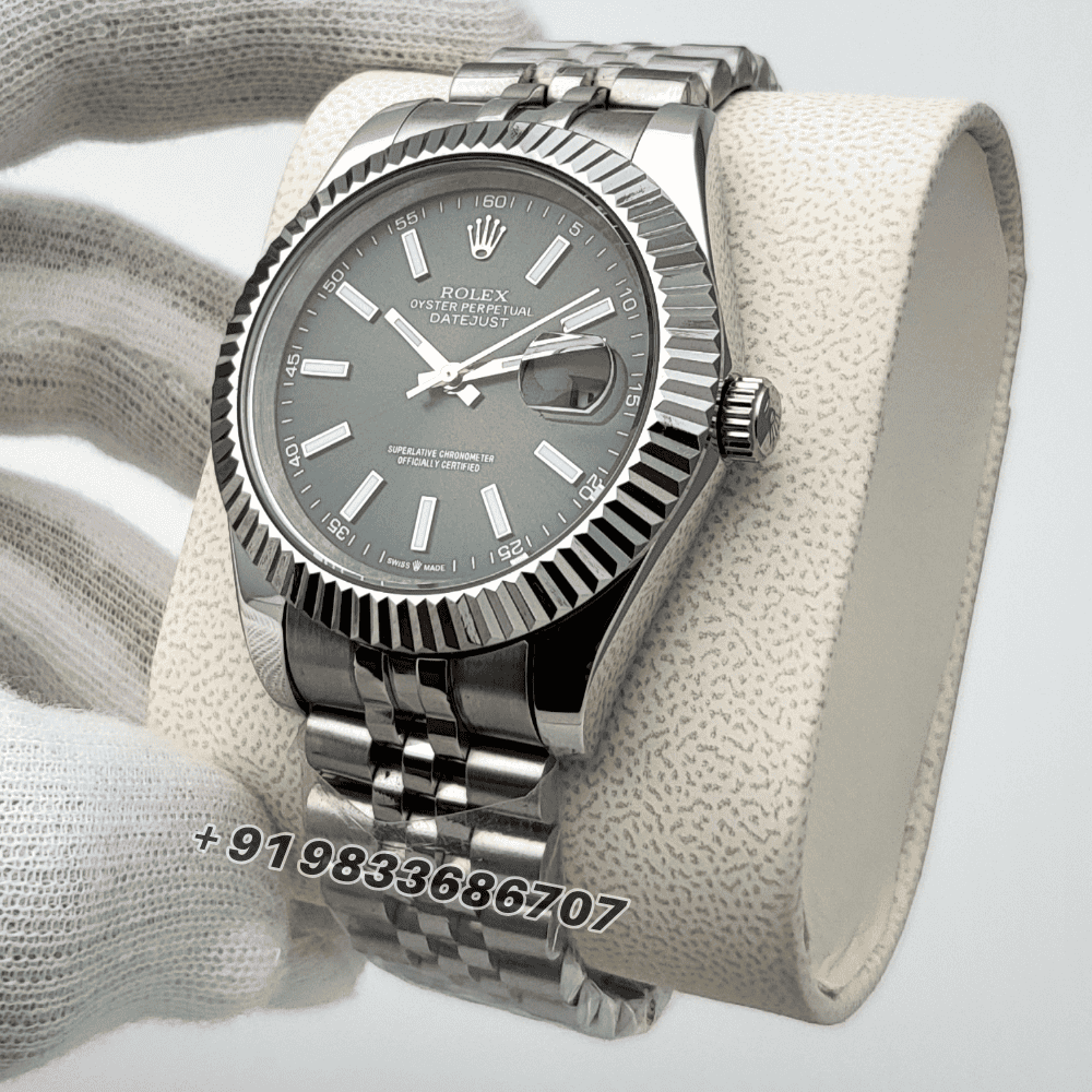 Rolex Date Just Steel Green Dial High Quality Swiss Automatic Watch