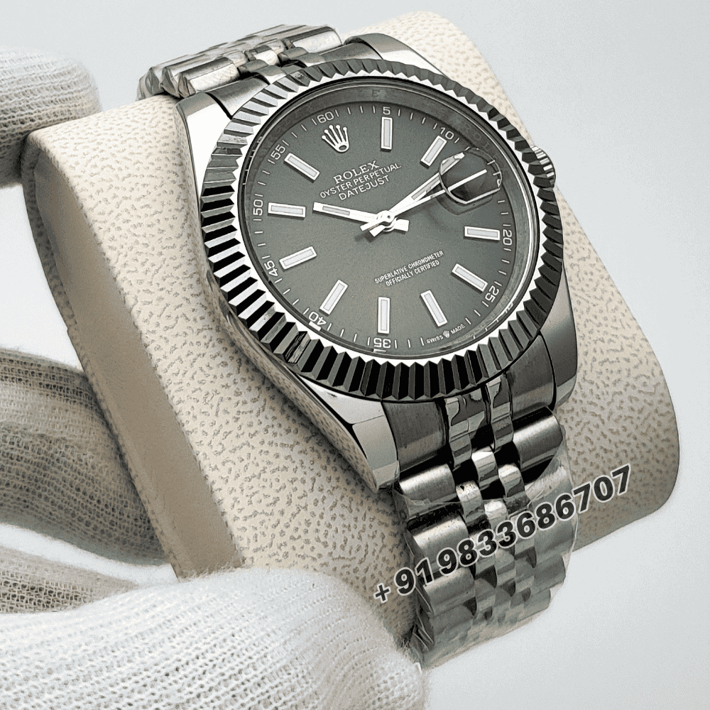 Rolex Date Just Steel Green Dial High Quality Swiss Automatic Watch