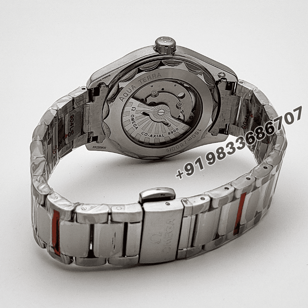 Omega Seamaster Aqua Tera World Time Blue Dial Silver High Quality Swiss Automatic Watch - Image 4