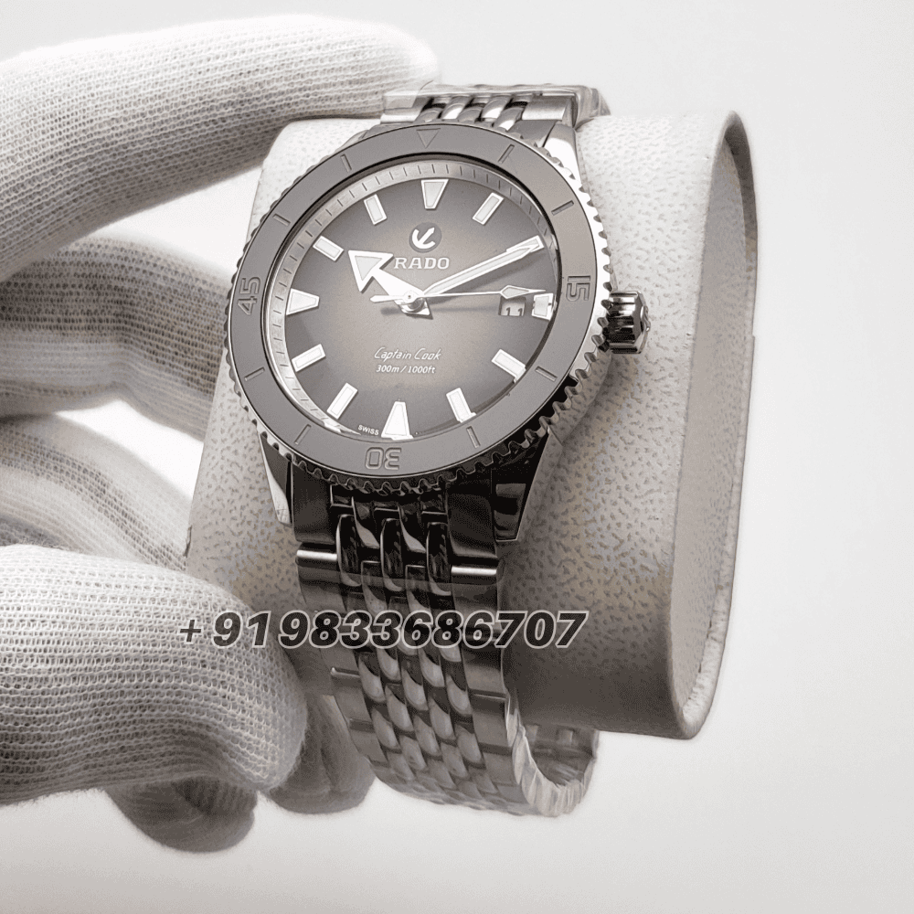 Rado Captain Cook Hrithik Roshan Special Edition Stainless Steel Black Dial Super High Quality Swiss Automatic Watch (1)