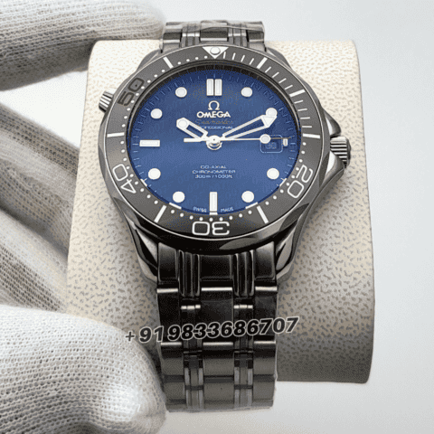 omega seamaster 007 first copy James Bond 50Th Anniversary Limited Edition Black Dial