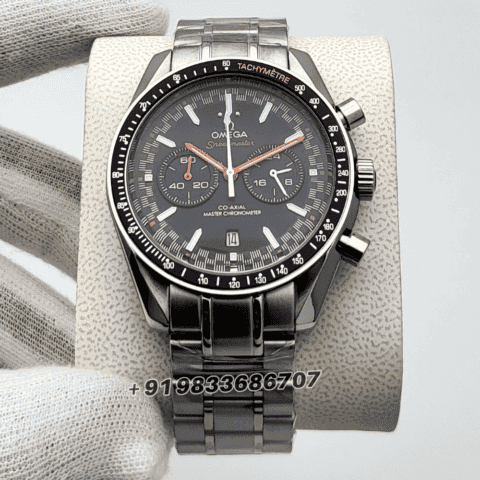 first copy Omega Speedmaster Racing Co-Axial Master Chronometer Chronograph Black Dial