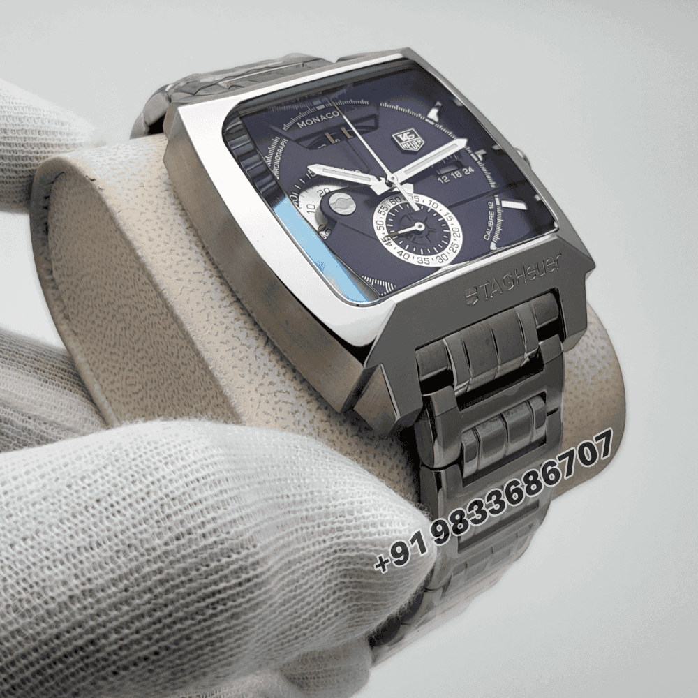 Tag-Heuer-Monaco-LS-Linear-System-Calibre-12-Chronograph-Black-Dial-Stainless-Steel-Super-High-Quality-Watch