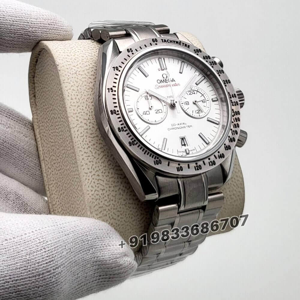 Omega Speedmaster Co-Axial Master Chronometer Chronograph Silver White Dial Super High Quality Watch