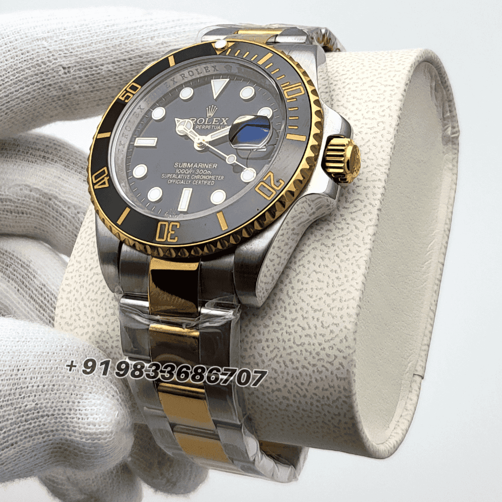 Rolex Submariner Dual Tone Black Dial High Quality Swiss Automatic Watch