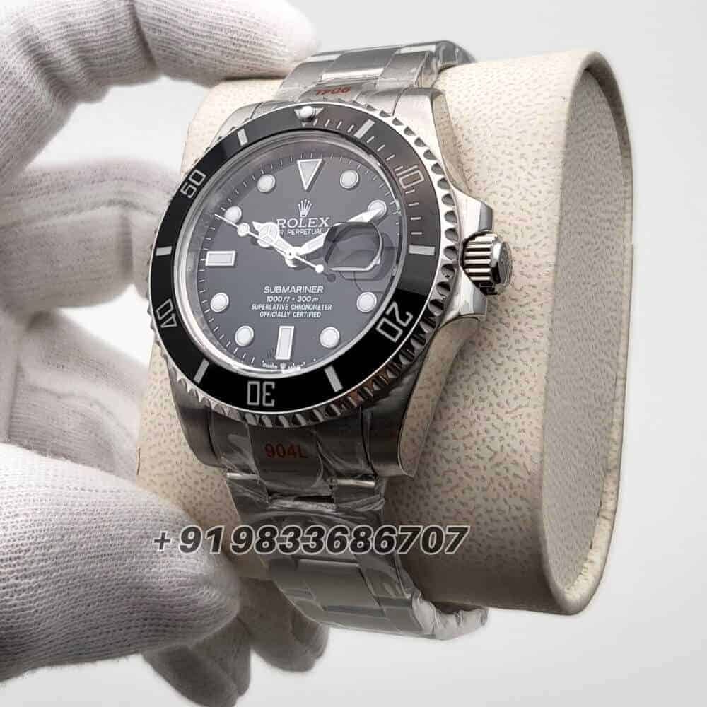 Rolex Submariner Silver Black Dial Super High Quality Swiss Automatic Watch