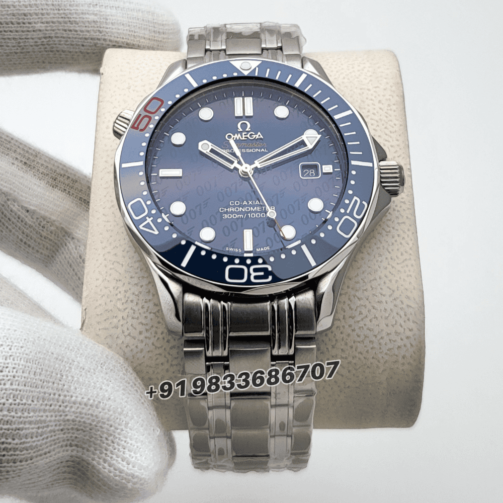 omega seamaster 007 Replica James Bond 50Th Anniversary Limited Edition Blue Dial