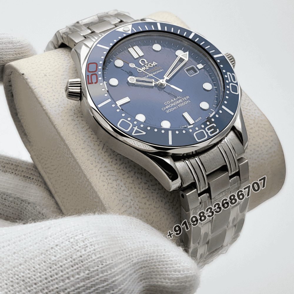 Omega Seamaster 007 James Bond 50Th Anniversary Limited Edition Blue Dial Super High Quality Swiss Automatic Watch